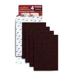 Royalkart Self Sticking Full Sheet Furniture Felt Pads Non-Skid Floor Protector Noise Insulation Easy to Cut (Pack-4)