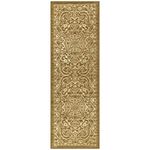 Maples Rugs Runner Rug - Pelham 2' x 6' Non Skid Hallway Carpet Entry Rugs Runners [Made in USA] for Kitchen and Entryway, Khaki