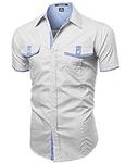 Youstar Casual Short Sleeve Buttond