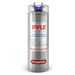 Pyle Car Audio Capacitor 5.0 Farad Digital Power Capacitor – Blue Voltage Display 12–24V Energy Storage for Amplifier Bass Stability with Over Voltage Protection and Mounting Kit