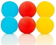 6-Pack of Stress Relief Balls - Tear-Resistant Stress Ball, Non-Toxic, BPA/Phthalate/Latex-Free (Colors as Shown)
