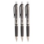 uni-ball Gel Imapct RT UMN-152S 1.0mm Retractable Rollerball Pen | Black Ink, Pack of 3