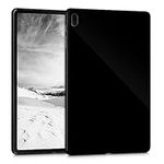 kwmobile TPU Silicone Case Compatible with Samsung Galaxy Tab S7 FE - Case Soft Flexible Shock Absorbent Cover - Black