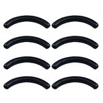 8Pcs Silicone Eyelash Curler Pads, Eyelash Curler Refill Pads, Replacement Pads for Eyelash - Black