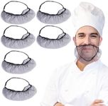 Shineyid 100 Pcs Elastic Comfortable Protective Beard Covers 18" Disposable Breathable Beard Net for Men (Black)