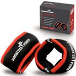 GYMNASTICS POWER Wrist Weights 1 Kgm Each (Set of 2), Adjustable Arm Weights Se, For Walking, Jogging, Travel, Yoga, Gym, Home working out, Strength Training