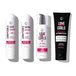 Love Ur Curls - LUS Ultra Curl Defining Set for Wavy Hair - Shampoo & Conditioner with All in One Curl Cream Styler & Irish Sea Moss Gel