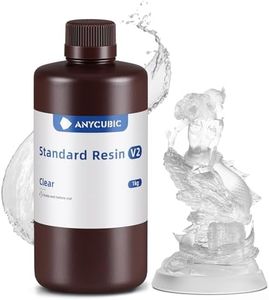 ANYCUBIC Résine Standard V2 Imprimante 3D Resine UV 405nm, Haute Résistance, Haute Ténacité et Faible Odeur, Résine Photopolymère pour l'Impression 3D LCD/DLP/SLA, Transparent 1KG