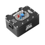 HooCrawler Aluminum Alloy 1:10 Scale RC Fuel Cell Receiver Box for RC4WD TF2 SCX10 Pro VS4-10 1/8 1/10 RC Crawler Upgrade (Black)