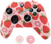 RALAN Controller Skin for Xbox Series, Anti-Slip Silicone Controller Cover Protector Case Compatible for Xbox Series Wireless/Wired Gamepad Joystick with 2 Cute Thumb Grips Caps