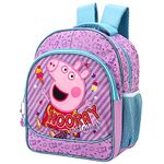 Templar Peppa Pig Kids Childrens Premium Backpack School Rucksack Travel Bag with side mesh pockets and front zipped pocket, Multicolour, 30cm (height), 25cm (width), 12cm (depth) (1029P-1176)