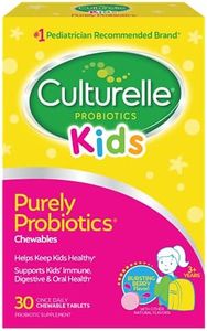 Culturelle Kids Chewables Daily Probiotic Formula, One Per Day Dietary Supplement, Contains 100% Naturally Sourced Lactobacillus GG –The Most Clinically Studied Probiotic†, 30 Count(Package may vary)