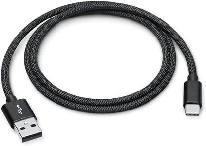 USB to USB C Cable with CarPlay, 1m USBA to Type C Fast Charging Cords for Apple iPhone 17 Pro/Air/16 Pro Max/16e/15, Google Pixel 9, Charger Line for Samsung Galaxy S25/S24/S23/S22/S21/A54 - Black