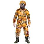 Amscan 9903745 Mens Quarantine Caution Zombie Costume Hazmat Halloween Fancy Dress Jumpsuit (5-7 Years)