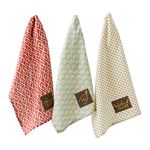 DII Decorative Embellished Dish Towel Set, Cotton, Rustic Fall, 18x28