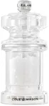 Cole & Mason 605 Refillable Spice Mill - Kitchen & Home Accessory - Table Salt Grinder - Salt Included - Acrylic - Salt Mill 4.5"