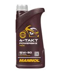 MANNOL 7832 POWERBIKE 4-TAKT SAE 15W-50 Synthetic ESTERS JASO MA/MA2 German Import 1 Litre