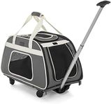 Petsfit Pet Carrier with Removable Wheels