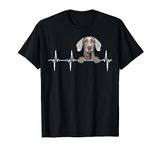 Funny Dog Heartbeat For Weimaraner Lovers T-Shirt