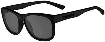 Swank XL Mens & Womens Sunglasses - For Cycling, Fishing, Golf, Hiking, Pickleball, Running, Tennis & Trendy Lifestyle Look, Blackout/Smoke Lens Polarized, Large