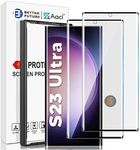 AACL for Samsung Galaxy S23 Ultra Screen Protector Tempered Glass, 3D Curved Glass for S23 Ultra 5G,6.8 Inch [Fingerprint Unlock][Anti-Scratch][Case Friendly][2 Pack]