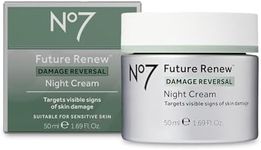 No7 Future Renew Damage Reversal Night Cream - Hydrating Face Moisturizer & Firming Cream to Reverse Visible Signs of Skin Damage - Dermatologist Approved and Suitable for Sensitive Skin (1.69 Fl Oz)