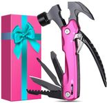 Gifts for Women Wife Mom on Christmas - Stocking Stuffers for Women, Camping Accessories, P'ink Multitool Hammer - Mothers Day Birthday Gifts for Women - Essential Gear for Camping, Survival, Hiking