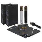 XVX Magnet POD - E Cigarette Vape Pen - Rechargeable - MESH Coil - 2ML Tank - REFILLABLE - Compatible with All E Liquids (Black & White)