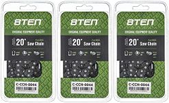 8TEN Full Chisel Chainsaw Chain 20 Inch .050 .325 80DL for Husqvarna 450 455 460 Rancher Craftsman Jonsered CS2252 CS2253 (3 Pack)
