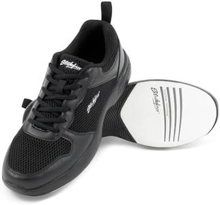 KR Strikeforce OPP Lite Black Athletic Right or Left Handed Bowling Shoe, Black, 15 Wide