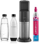 SodaStream Duo Sparkling/Fizzy Water Soda Drink Maker Black 60L w/1L Bottle