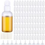 SENONAPO 200 Pack 2 oz Travel Plastic Bottles with Flip Cap Small Empty Travel Size Bottles Refillable Dispensing Bottles Portable Travel Container for Liquid Lotion Travel Supplies(Clear)