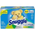 Snuggle Plus Super Fresh Fabric Softener Dryer Sheets with Odor Fighting Ingredients, 105 Count