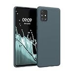 kwmobile Case Compatible with Samsung Galaxy A51 Case - Soft Slim Protective TPU Silicone Cover - Dark Slate