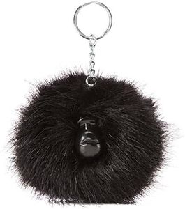 Kipling Women Pompom Monkey Keyring, Black (True Black), 5x9x9 cm (B x H T)