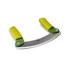 Joseph Joseph Mezzaluna Stainless Steel Folding Herb Chopper Kitchen slicer- Green/Dark Green