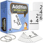 Star Right Education Addition Flash Cards, 0-12 (All Facts, 169 Cards) with 2 Rings - Addition Flashcards