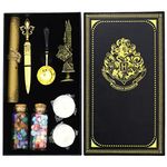 ELEPHANTBOAT® Harry Potter Hogwarts Wax Seal Stamp Kit with Sealing Wax Beads, Candles, Wax Melting Spoon, Letter Opener Fine Gift Packing Box