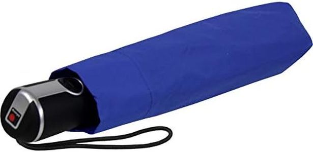 Knirps Paraguas de bolsillo para mujer, tamaño grande, Duomatic, azul real, 99 cm, Functional-chic