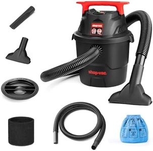 Shop-Vac 1.5 Gallon 2.0 Peak Wet/Dry Vacuum, Small Portable Shop Vacuum with Attachments, Mini for Garage, Car, Home and Pet