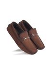 AADI Men's Brown Suede Leather Outdoor Casual Loafer Shoes