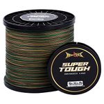 HERCULES Super Tough Braided Fishing Line 1000 Yards Braid Fishing Line 30lb Test for Saltwater Freshwater PE Braid Fish Lines 4 Strands - Camo Green, 30lb, 1000yds