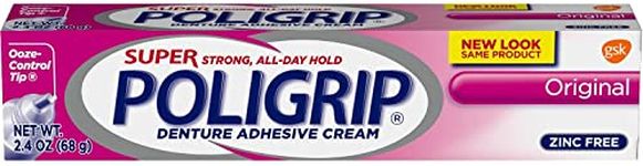 Super Poli-grip Original Denture Adhesive Cream, 2.4 ounce