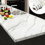 YENHOME White Marble Contact Paper 