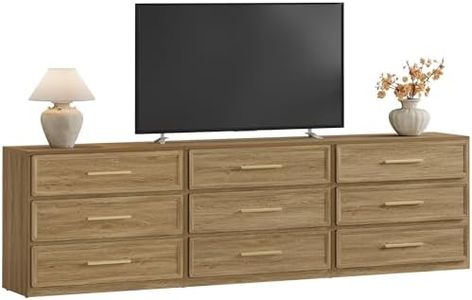 SICOTAS Oversized Nightstands Set of 3 for Bedroom - Storage Bedside Table