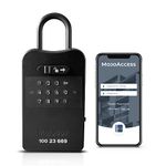 MojoBox Keybox Smart Lock Box, Key Safe - IOS/Android App Remotely Generates Access Codes for 1 Time Use, Temporary Use, Permanent Use, and Exact Dates/Times Without Internet