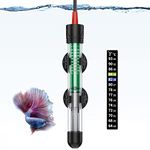 Uniclife Aquarium Heater Submersible with Thermometer, 25 Watt for 5 Gallon Fish Tank