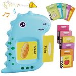 Talking Flash Cards French English Bilingual Learning Toys, Educational Interactive Toys Pocket Speech Therapy Toys, 14 Topics 224 Words, Gifts Toys for Girls Boys Beginning Toddlers 3-6 Years - Blue