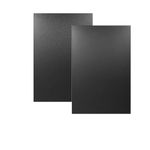 Aisetmoon 2 Pcs ABS Plastic Sheet 12" x 16" 1/8" Thick, Moldable Black Plastic Sheet Rigid Thermoplastic Sheet for DIY Material for Home Decor, Craft Projects (Textured Front & Smooth Back)