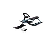 STIGA Snowracer ICONIC Classic Steering Sledge with Steering Wheel and Brakes for Children from 5 Years Old - Teal/Black